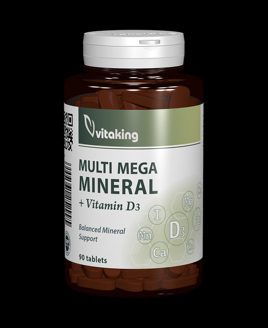 Complex multimineral cu vitamina D - 90 comprimate