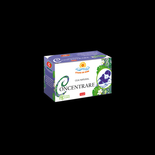 Concentrare, N163, ceai la plic