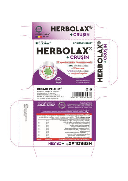 HERBOLAX® + CRUSIN Laxativ Natural Pentru Constipatie Cronica