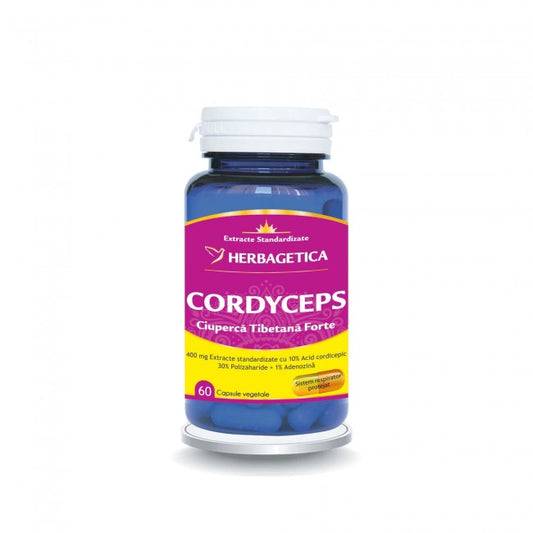 Cordyceps 10/30/1 Ciuperca Tibetana Forte Herbagetica 60 capsule