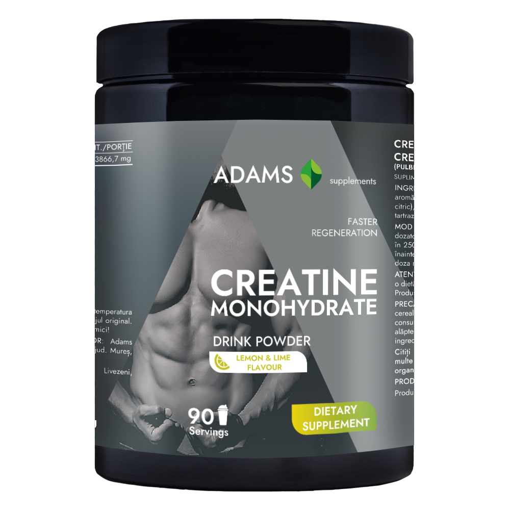Creatina monohidrata (lemon-twist), 400g, Adams Supplements