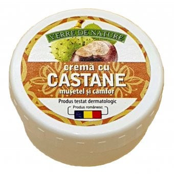 Crema cu castan, musetel si camfor 20 g, Manicos