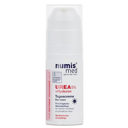 Crema de fata pentru zi cu Uree 5% +Hyaluron pentru piele uscata si foarte uscata, 50 ml, Numismed