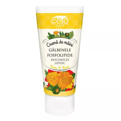 Crema de maini cu extract de galbenele si fosfolipide, 50 ml, Ceta Sibiu