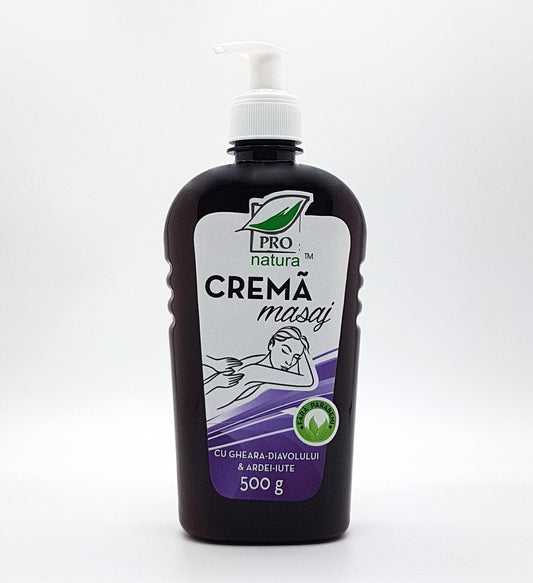 Crema de Masaj Antireumatismala cu ghiara-diavolului si ardei-iute 500g
