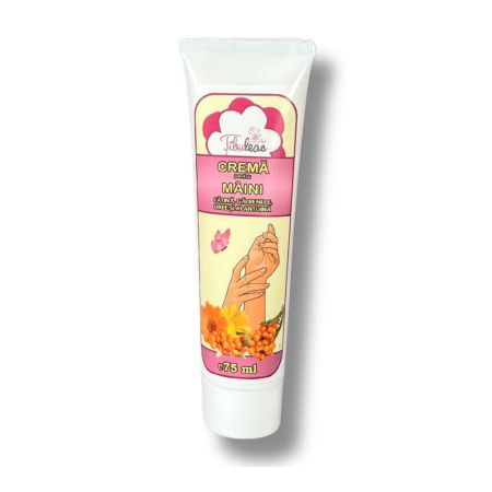 Crema pentru maini cu ulei de catina si galbenele, 75 ml, Tibuleac Plant