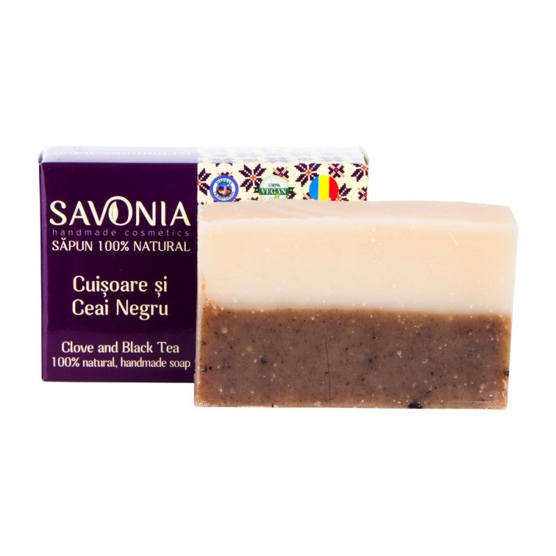 Sapun Natural Cuisoare si Ceai Negru, 90g