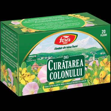Curățarea colonului, D83, ceai la plic
