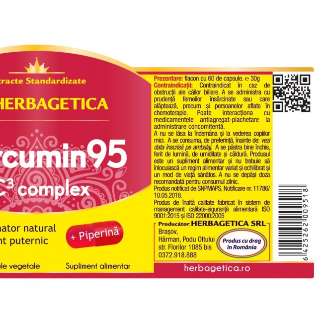 Curcumin95 C3 Complex Herbagetica 60 capsule