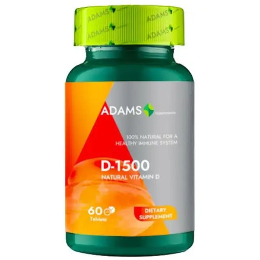 Vitamina D3 1500 UI, 60 cpr, Adams Vision