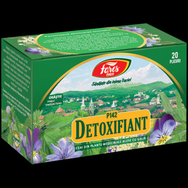 Detoxifiant, P142, ceai la plic