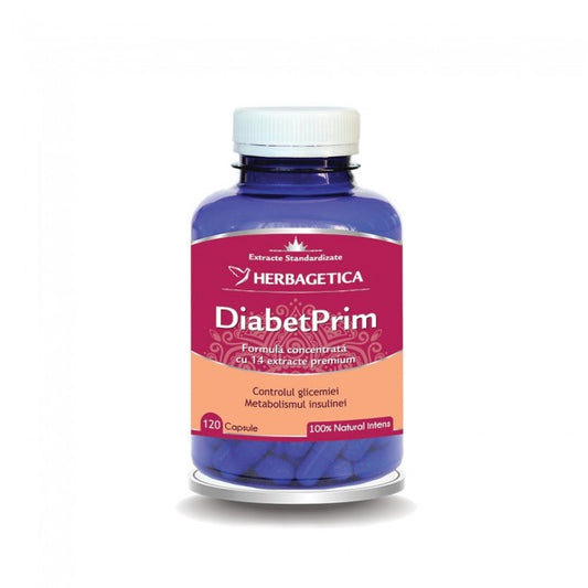 Diabetprim Herbagetica 120 capsule