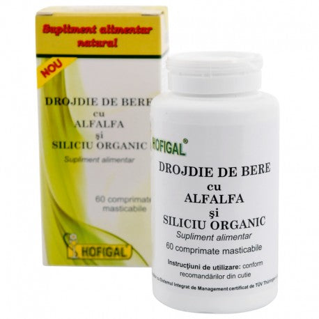 Drojdie de bere cu AlfAlfa si Siliciu Organic