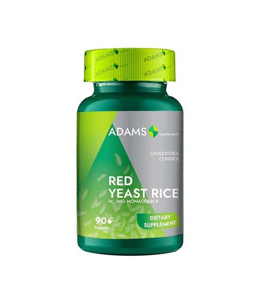 Drojdie de orez roșu 600mg, 90 cps, Adams Vision