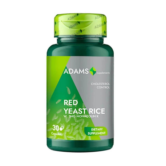 Drojdie de orez roșu 600mg, 30 cps, fermentație naturală