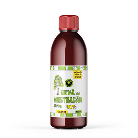 Sirop Sevă de Mesteacăn cu îndulcitor natural Stevia rebaudiana
