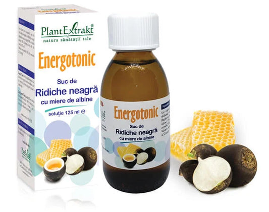 Energotonic Suc de ridiche neagră cu miere de albine, 125 ml