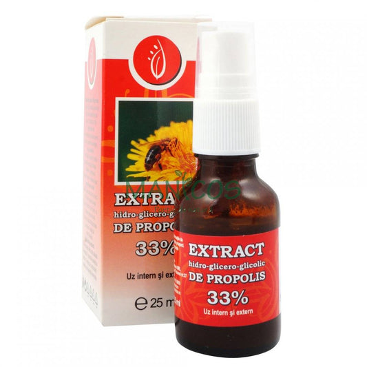 Extract hidro-glicero-glicolic de propolis 33% 25 ml