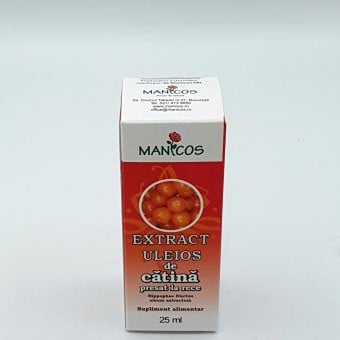 Extract uleios de catina presat la rece 25 ml, Manicos