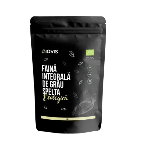 Faina integrala de grau spelta ecologica, 500 g, Niavis