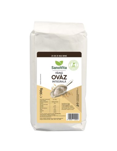 făină de ovăz integral
500 g