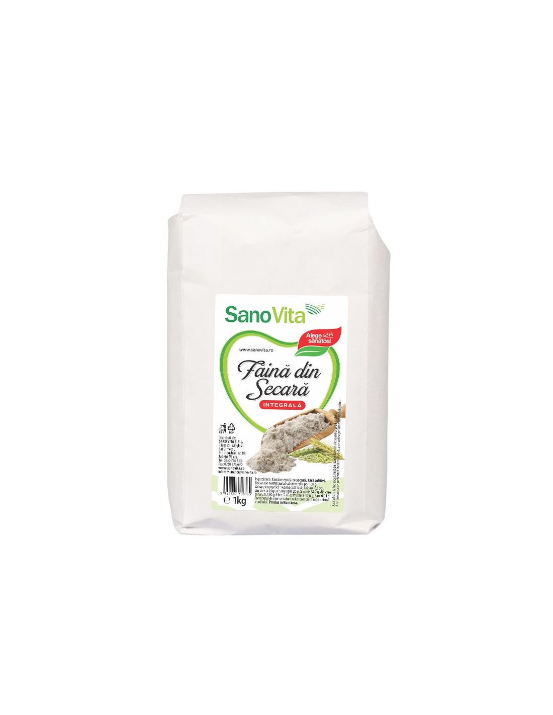 făină integrală de secară
1 kg