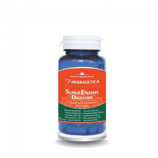 Super Enzime Digestive Herbagetica 10 Capsule