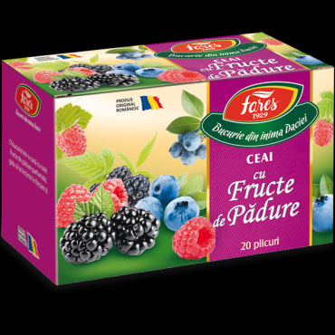Ceai cu fructe de pădure, ceai la plic
