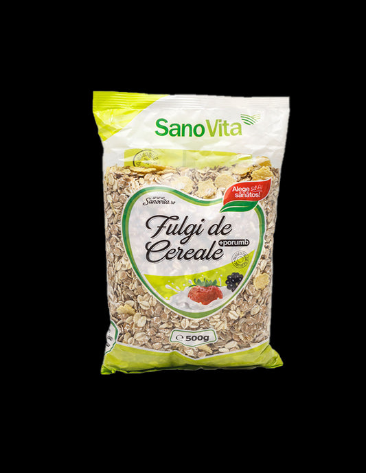 FULGI DE CEREALE ȘI PORUMB 500 G