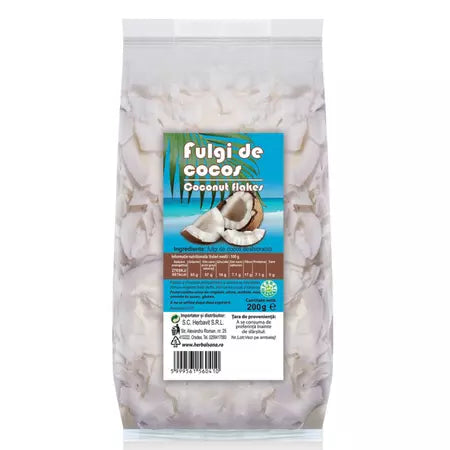 Fulgi de cocos, 200 g, Herbal Sana