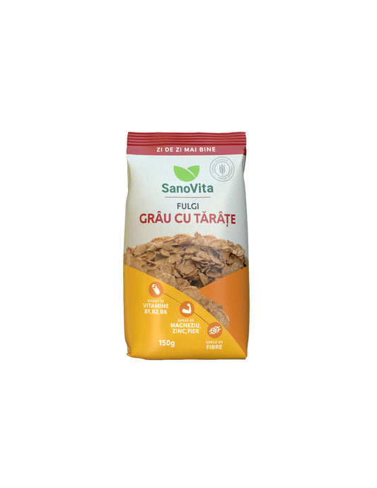 fulgi de grâu cu tărâțe
150 g