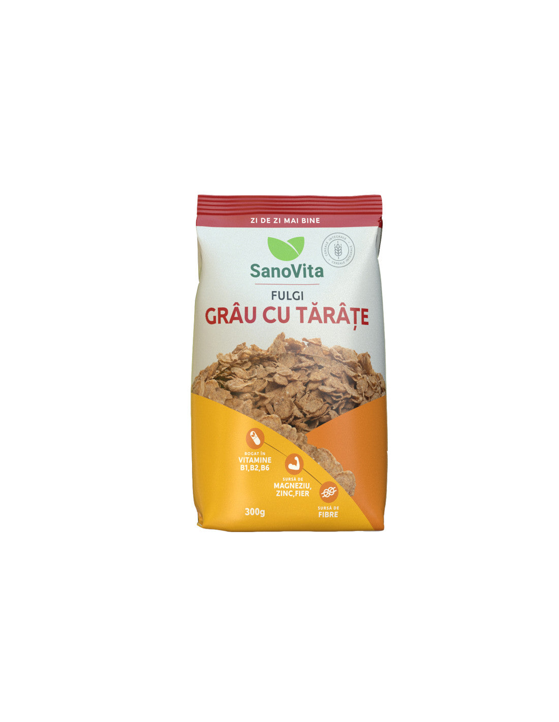 fulgi de grâu cu tărâțe 300 g