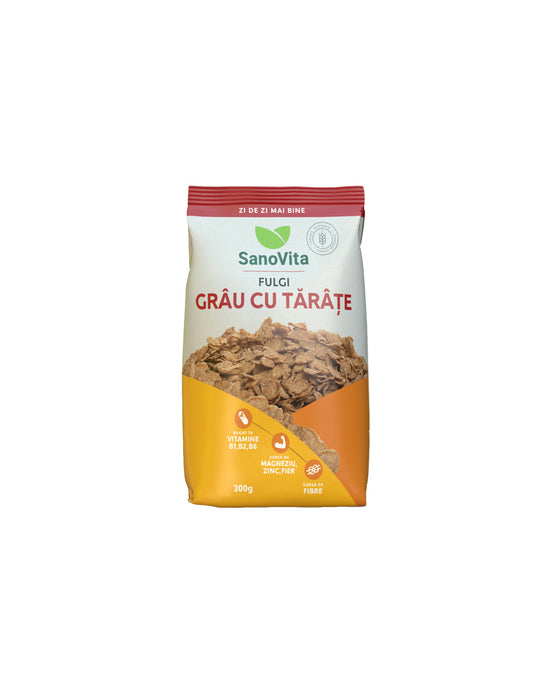 fulgi de grâu cu tărâțe 300 g