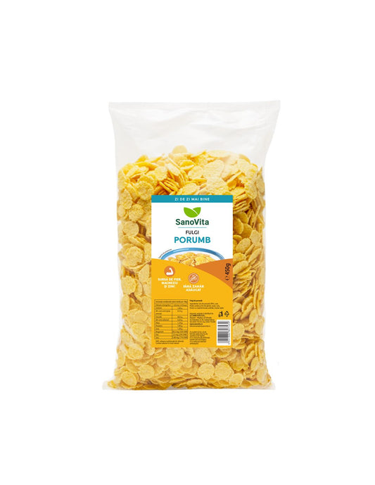 FULGI DE PORUMB FĂRĂ ZAHĂR 450 G