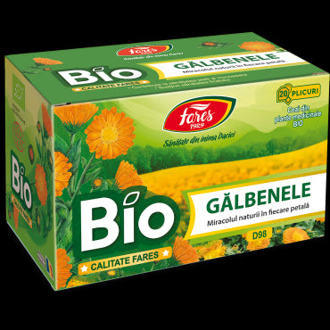 Gălbenele bio, D98, ceai la plic