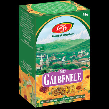 Gălbenele, flori, D113, ceai la pungă