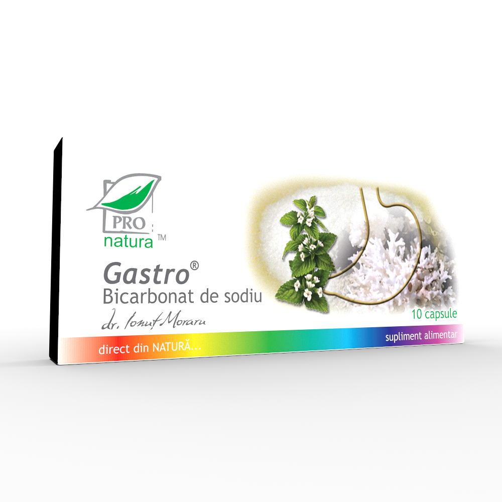 Gastro Bicarbonat de Sodiu 10 capsule
