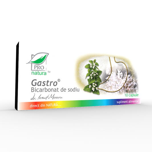 Gastro Bicarbonat de Sodiu 10 capsule