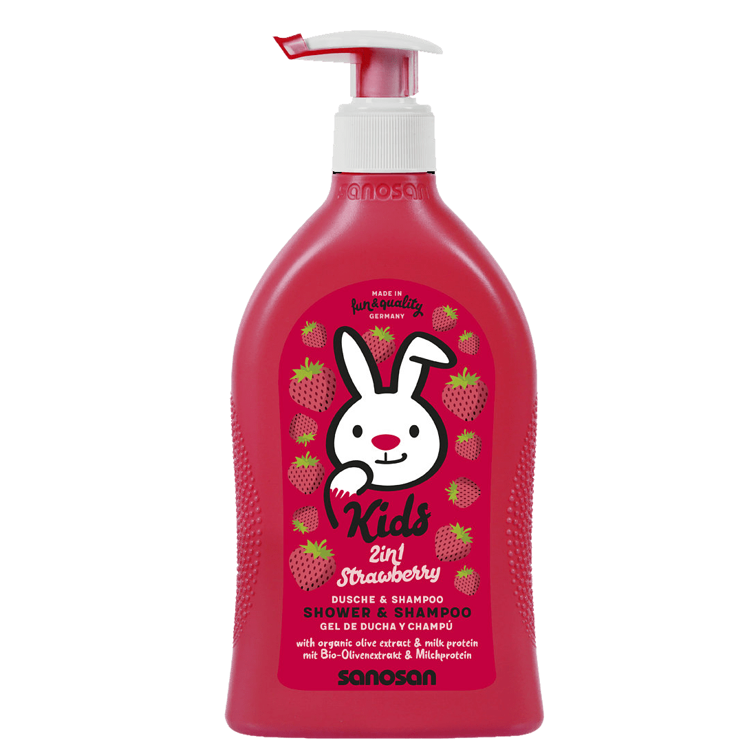 Gel de duș & Șampon – 2 în 1 – căpșuni 400 ml