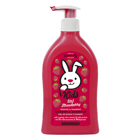 Gel de duș & Șampon – 2 în 1 – căpșuni 400 ml