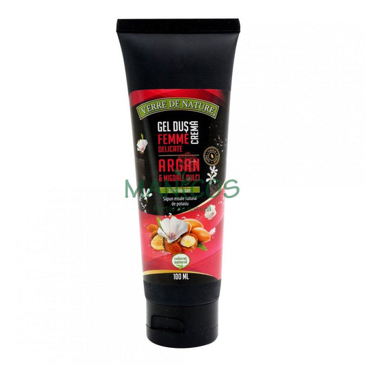Gel de dus crema Femme Delicate cu argan, migdale dulci si miere 100 ml