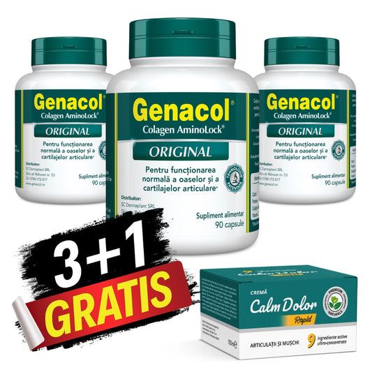 3 Genacol si 1 Calm Dolor GRATUIT