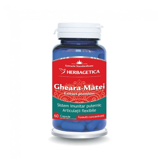 Gheara-Matei Extract Standardizat Herbagetica 60 capsule