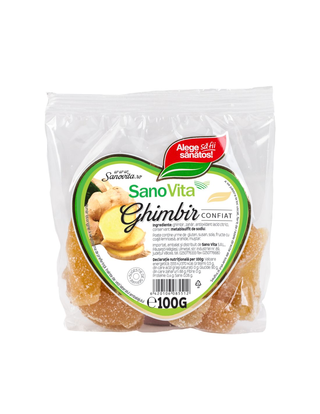 GHIMBIR CONFIAT 100 G