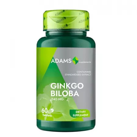 Ginkgo Biloba 240mg, 60 tbl – Adams Vision