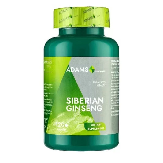 Ginseng Siberian 1000mg 120 cps – Energie naturală zilnică