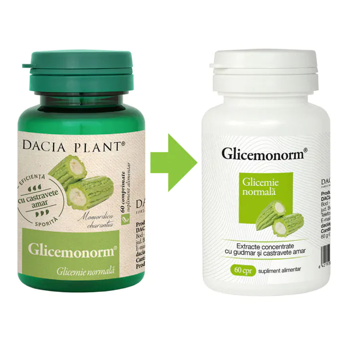 Glicemonorm comprimate cu extract de castravete amar 60Cpr