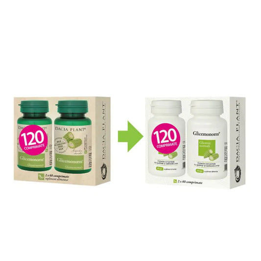 Glicemonorm comprimate cu extract de castravete amar 120Cpr