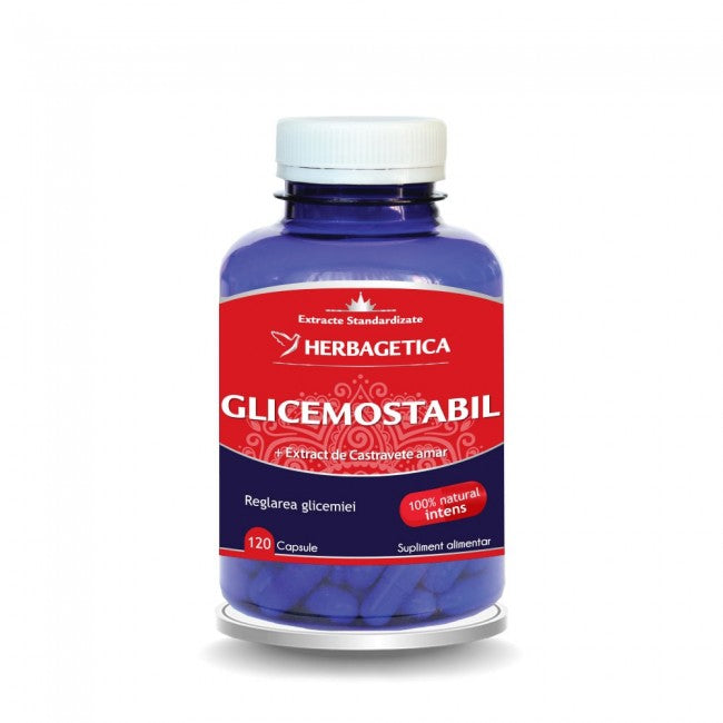 Glicemostabil Herbagetica 120 capsule