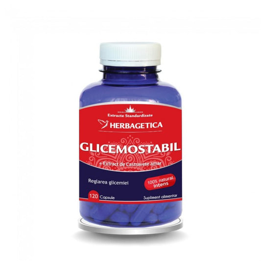 Glicemostabil Herbagetica 120 capsule